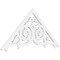 Ekena Millwork Pitch Athens Architectural Grade PVC Gable Pediment, 48"W x 22"H x 1"P (11/12) GPP048X022X100ATH - alternate 1